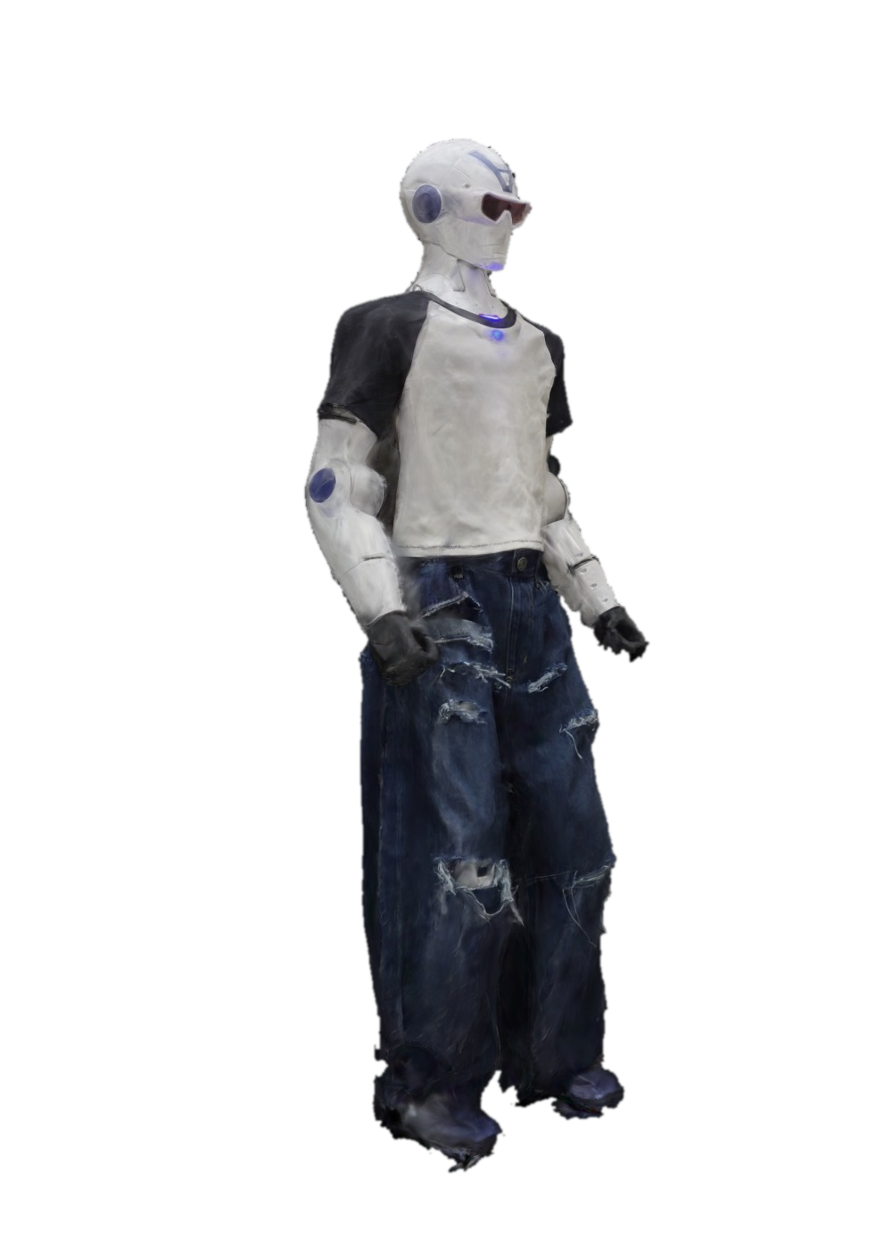 服を着た Unitree R1 の3Dスキャン
